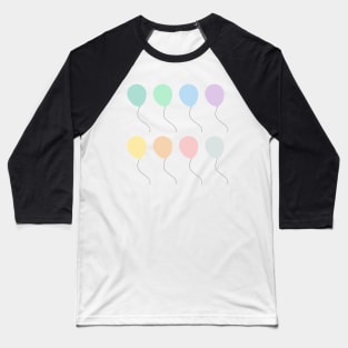 Pastel Balloons Baseball T-Shirt